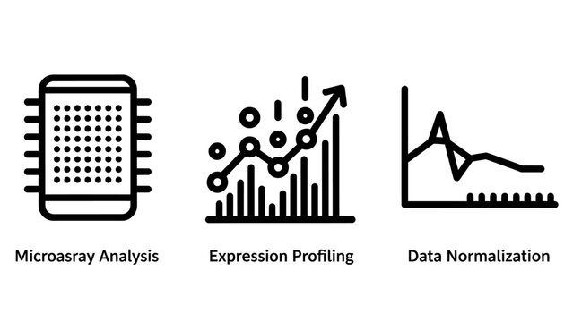 Biotechnology scientific analysis methods microarray expression profiling and data normalization with biotechnology analysis microarray expression profiling normalization research laboratory