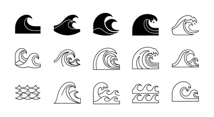 Space icons set rocket planets moon stars © hartanto