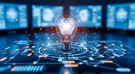 Naklejka premium Dynamic Business Solutions: Adapting to Market Changes with Flexibility and Resilience in Digital Setting