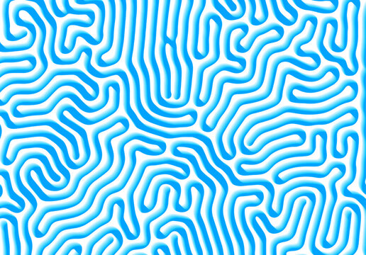 Abstract background with optical illusion generative pattern and vibrant fluid psychedelic colors with Christmas and winter holidays cold theme