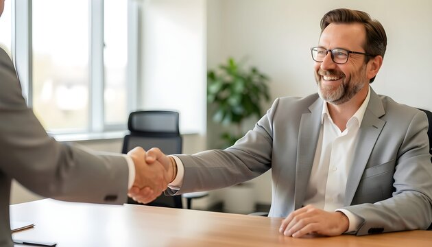 patron &agrave; lunettes embauche un collaborateur