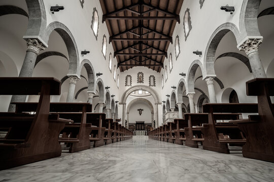 Teano, Italy. The Cathedral of San Clemente. 0326V.2
