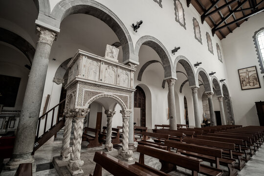 Teano, Italy. The Cathedral of San Clemente. 0326V.2