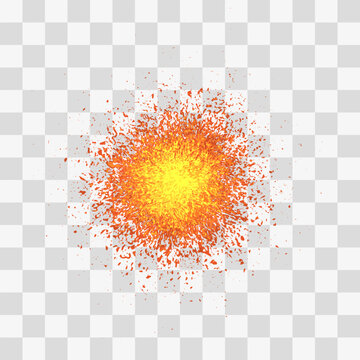 Vibrant grain texture vector abstract burst of yellow orange and red colors