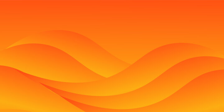 Warm Orange Yellow Gradient Waves. vector Eps 10. Modern