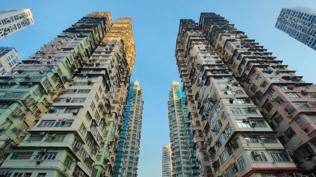 Skyscrapers and buildings in Hong Kong.