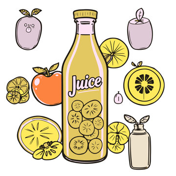 set of juice bottle vector design, bottle, water, glass, drink, plastic, isolated, liquid, beverage, transparent, white, object, blue, container, empty, clean, bottles, alcohol, wine, clear, color