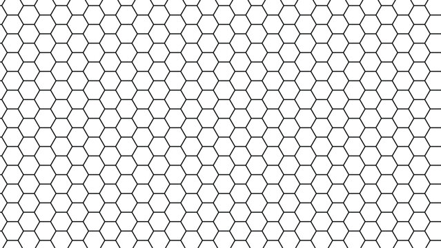 Hexagonal Geometric Pattern Design With Uniform Shapes