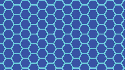 Fototapeta premium Hexagonal Pattern Design With Blue And Light Blue Colors