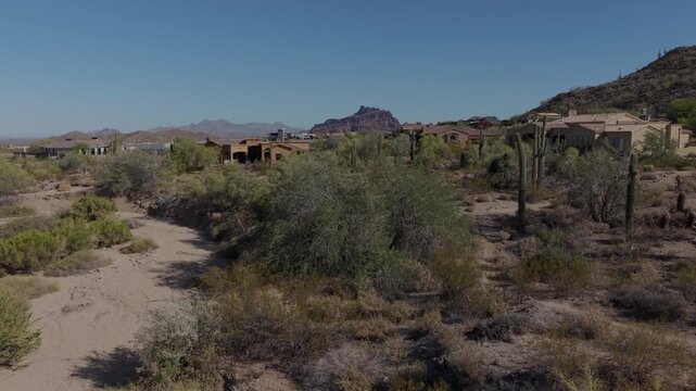 A high resolution aerial clip of a master plan community located in East Mesa Arizona.