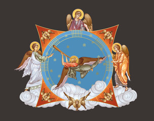 Obraz premium The Celestial Choir of Seraphim in Eternal Glory