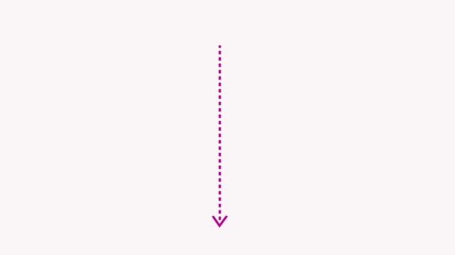 Abstract business down arrow animation with white background...