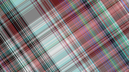 Colorful plaid pattern with red, blue, green, and white stripes