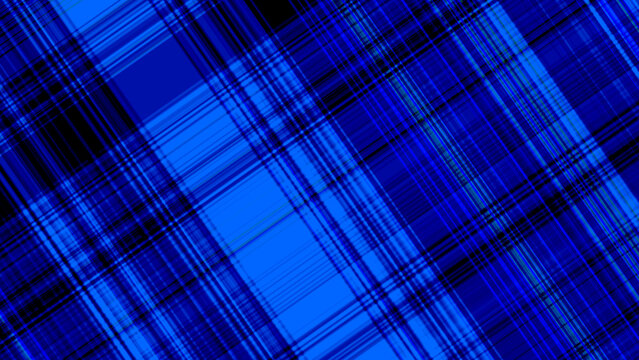 Blue plaid pattern with intersecting lines, dark and light blue hues
