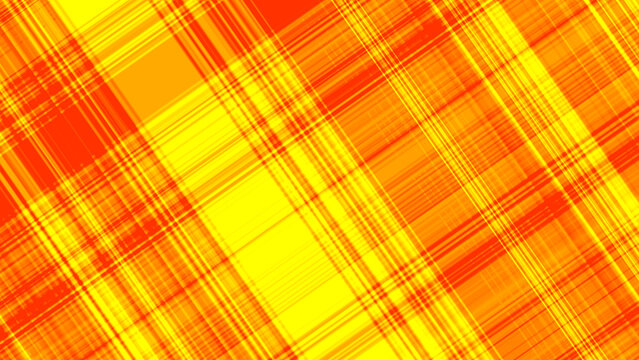 Vibrant orange and yellow plaid pattern