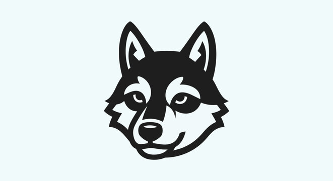 Dog face vector graphic