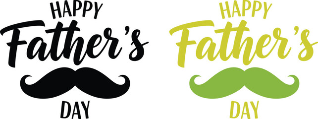 Black and green hand gesture happy fathers day greeting © TOMAL