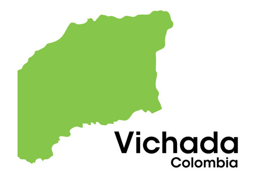 vichada colombia map in vectors
