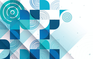 Teal Futuristic Abstract Techno Background © shohanex