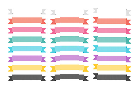 ドット絵 リボンセット 03