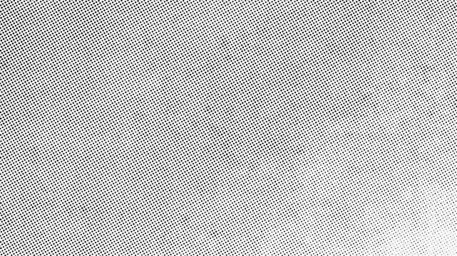 Abstract stop motion graphic   Retro Halftone  texture overlay Dot Pattern Background with Black Gradient 4k video