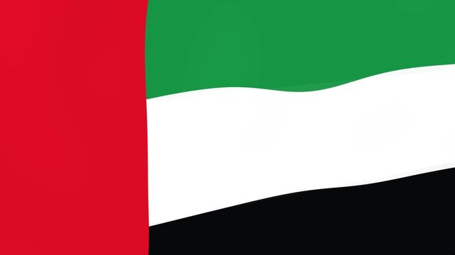 flag united arab emirates motion wave background