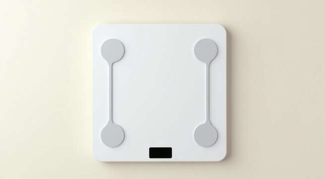 White electronic scale with two spoons on it