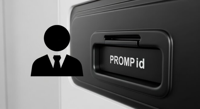 User icon appearing beside prompt ID button on digital access panel