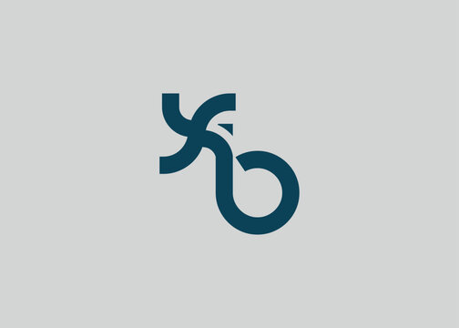 Modern Minimalist XB Letter Logo Monogram. Minimal, geometric lettermark conveys professionalism, unity, and contemporary style