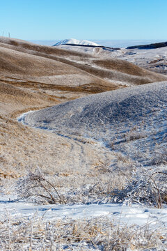View of Mount Dzhutsa from Mount Bolshoe Sedlo in Kislovodsk, North Caucasus