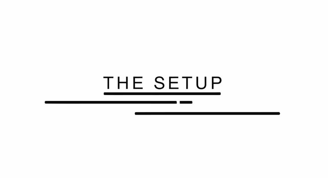 The Setup Text Typography Design.