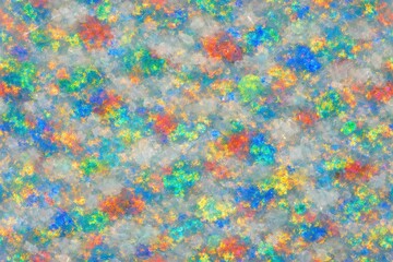 Obraz premium Opal Texture Seamless Pattern. Close-up opal gemstone surface detail. Luxury iridescent crystal pattern design. Realistic opal texture background. Detailed sparkling macro close-up. Gemstone.