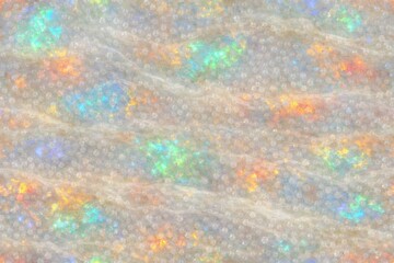 Obraz premium Opal Texture Seamless Pattern. Close-up opal gemstone surface detail. Luxury iridescent crystal pattern design. Realistic opal texture background. Detailed sparkling macro close-up. Gemstone.