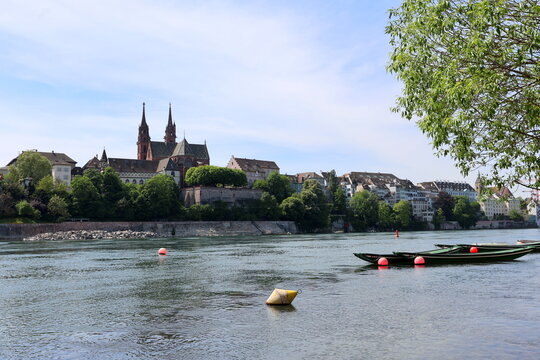 Blick auf Grossbasel und das Basler M&uuml;nster