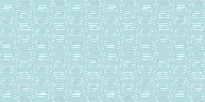 Seamless geometric truchet pattern. White and blue wavy background