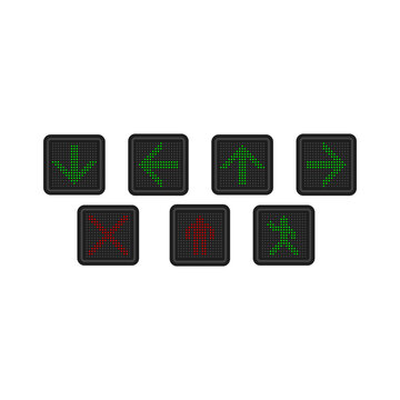 Black Keyboard Directional Arrow Keys