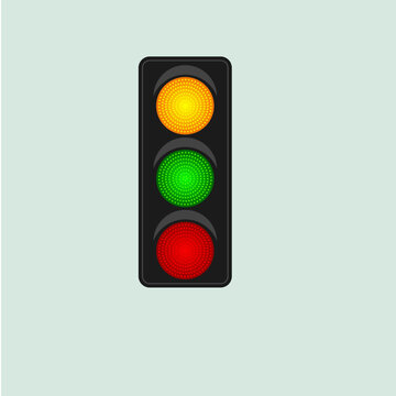 Vertical Traffic Light Signal