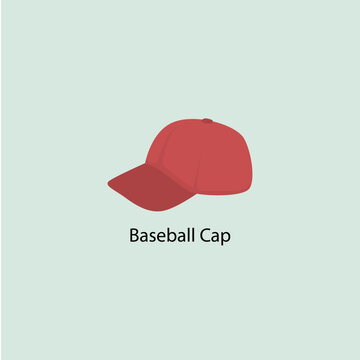 Red Baseball Cap Hat Headwear