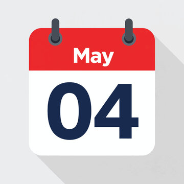 Daily calendar Icon - 4 January stock illustration Calendar, January 4, January, Icon Symbol, 2026, 2027