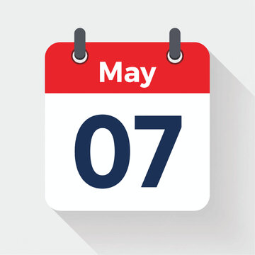 Daily calendar Icon - 7 January stock illustration Calendar, January 7, January, Icon Symbol, 2026, 2027