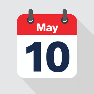 Daily calendar Icon - 10 January stock illustration Calendar, January 10, January, Icon Symbol, 2026, 2027