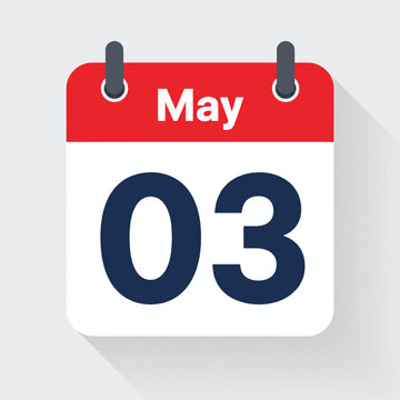 Daily calendar Icon - 3 January stock illustration Calendar, January 3, January, Icon Symbol, 2026, 2027