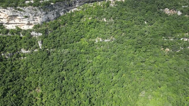 Vue a&eacute;rienne des Gorges du Verdon en Provence dans le sud de la France