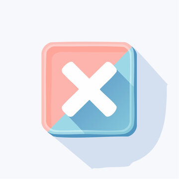 Minimal checkbox with X mark inside