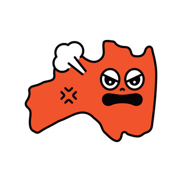 シンプルな日本の福島県のキャラクター