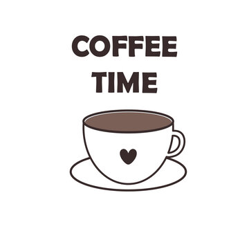 Cup of coffee image on a transparent background