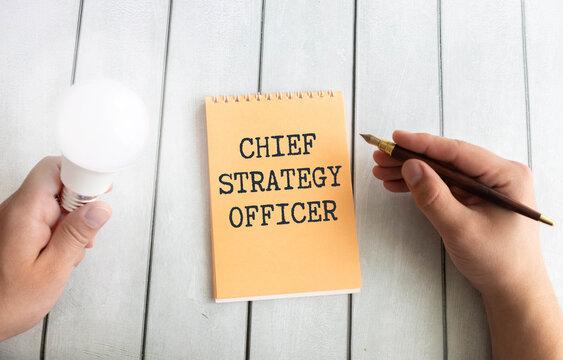 Paper with CSO - Chief Security Officer table on charts, business concept.