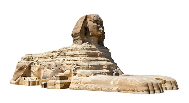 Great Sphinx of Giza with transparent background