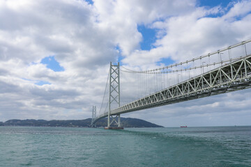 Obraz premium 明石海峡大橋（兵庫県）