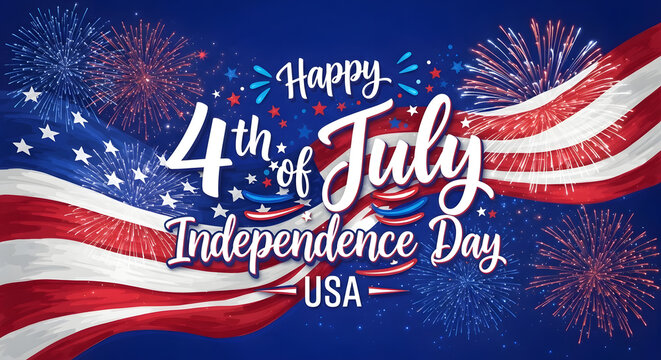 Happy 4th of July Independence Day USA Celebration